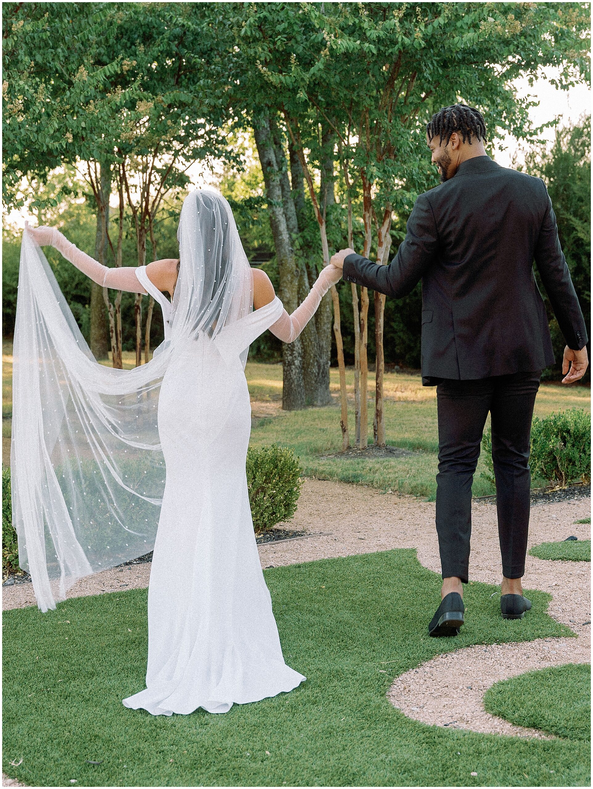 candid photo of abbi and juwan at Knotting hill