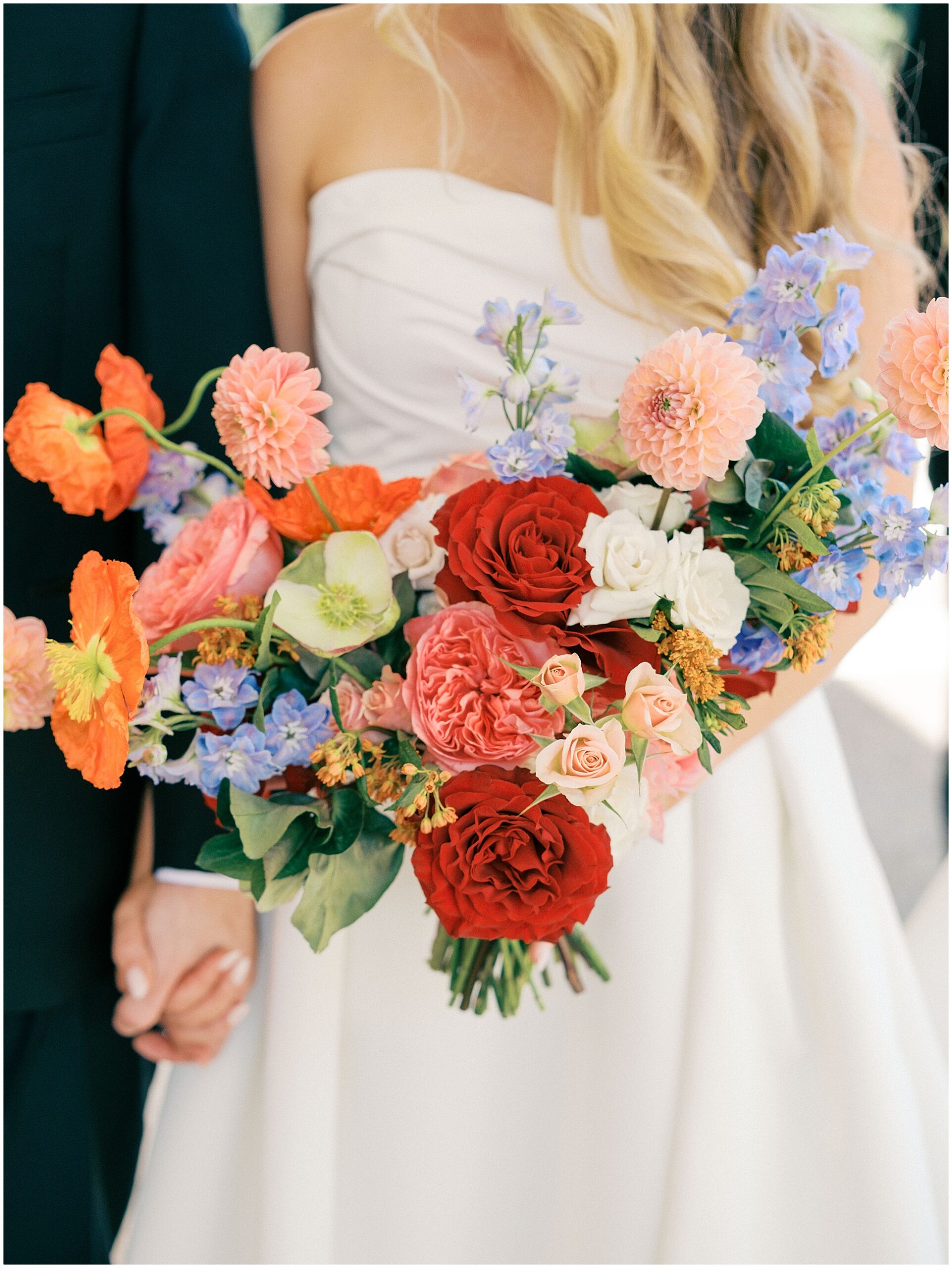 Colorful bridal bouquet 