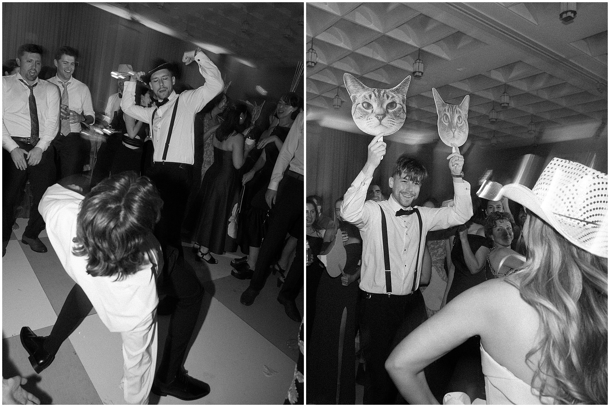 bride and groom on dance floor at hotel crescent fort worth