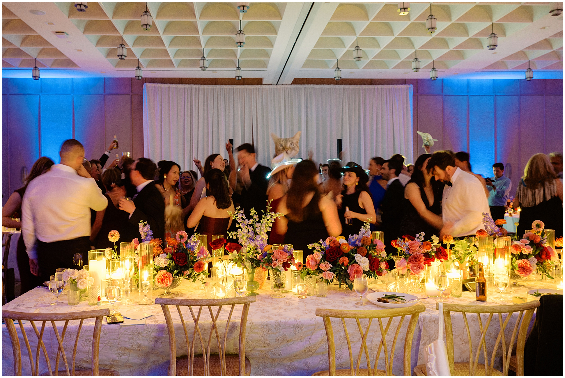 full wedding dance floor at hotel crescent fort worth
