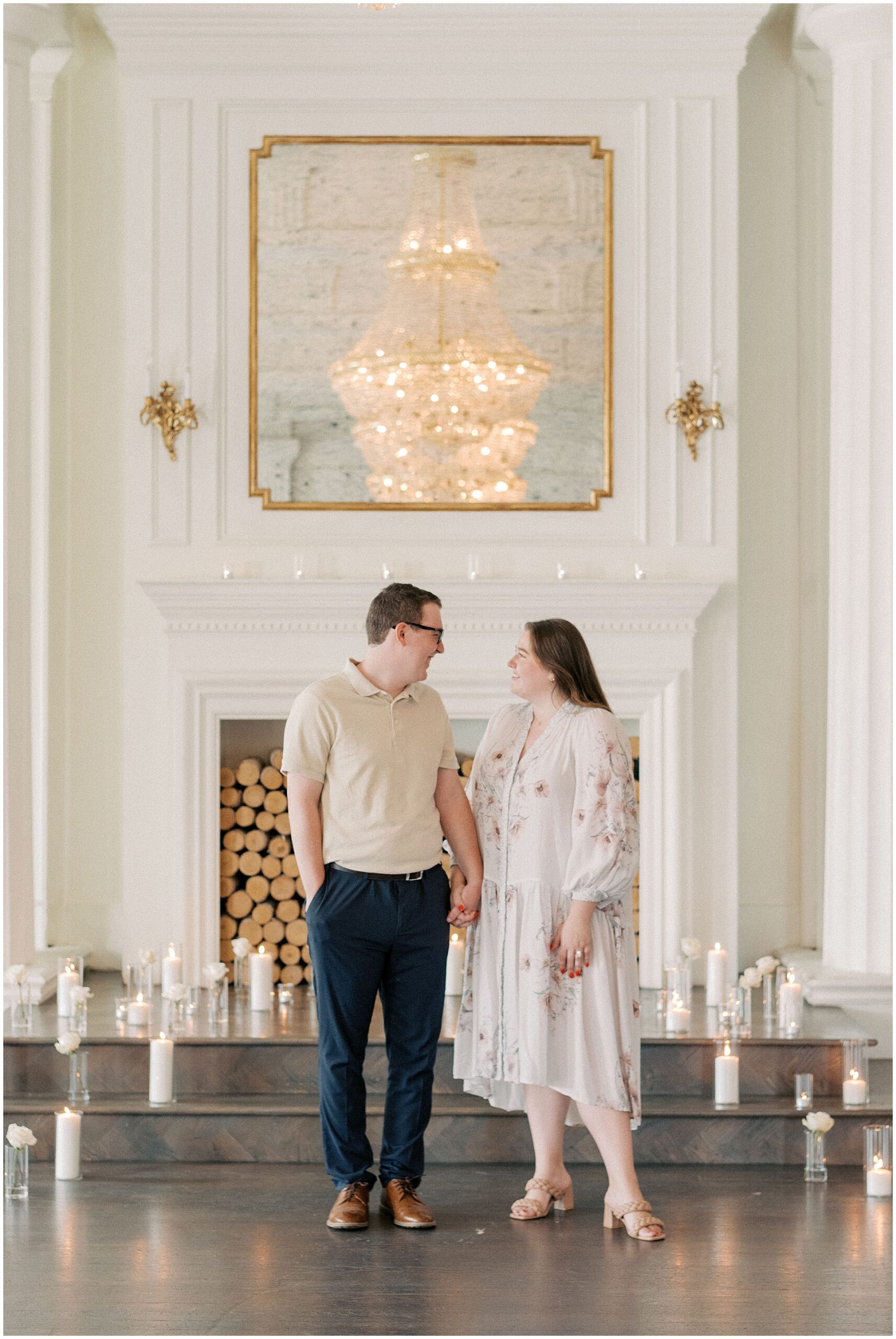 Engagement Proposal couple at the mason dallas