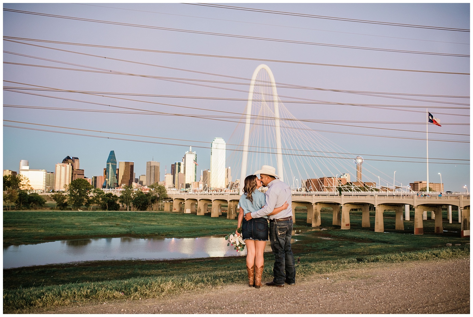 Dallas engagement photographer trinity groves