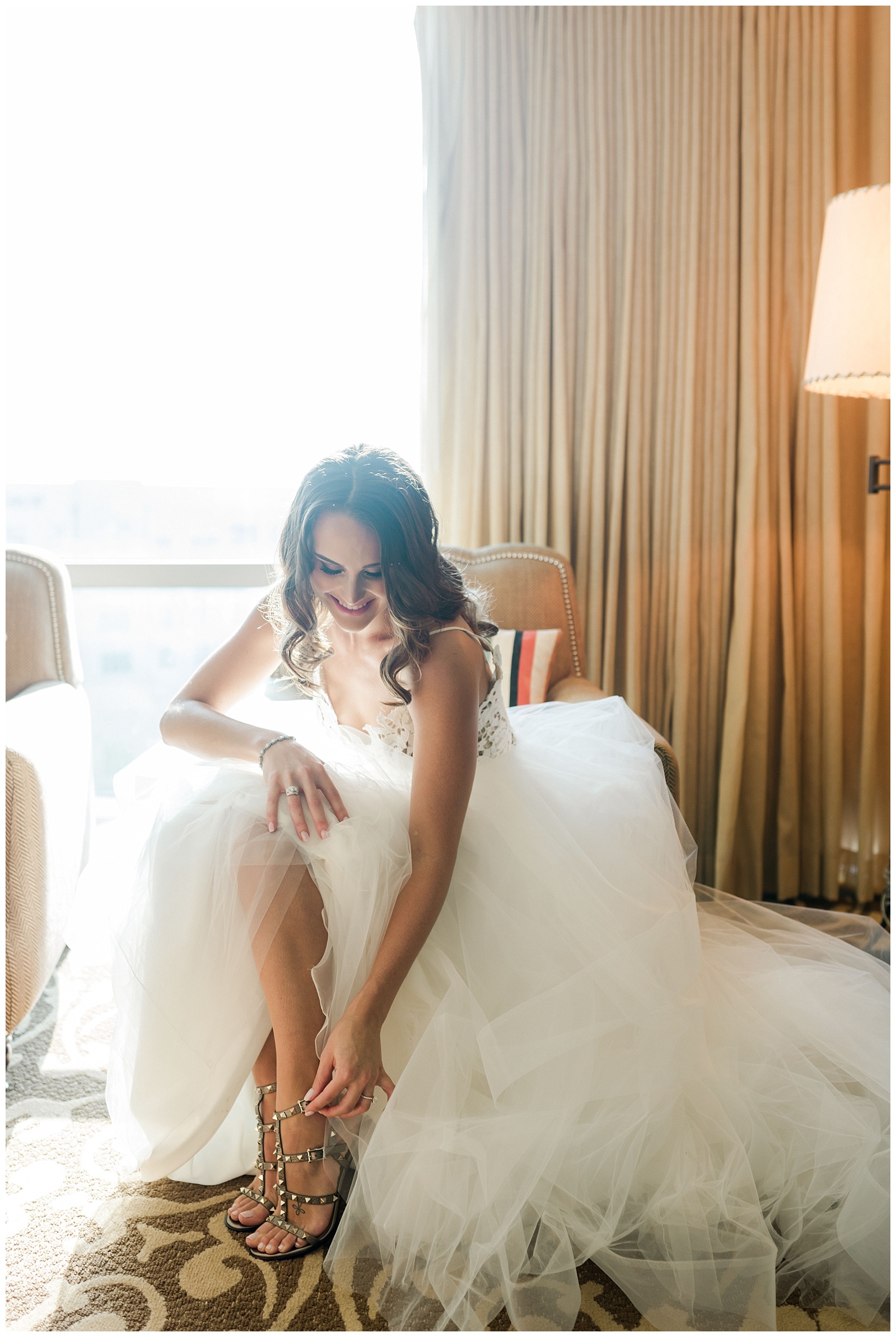 indoor photoshoot at The Omni Hotel Fort Worth