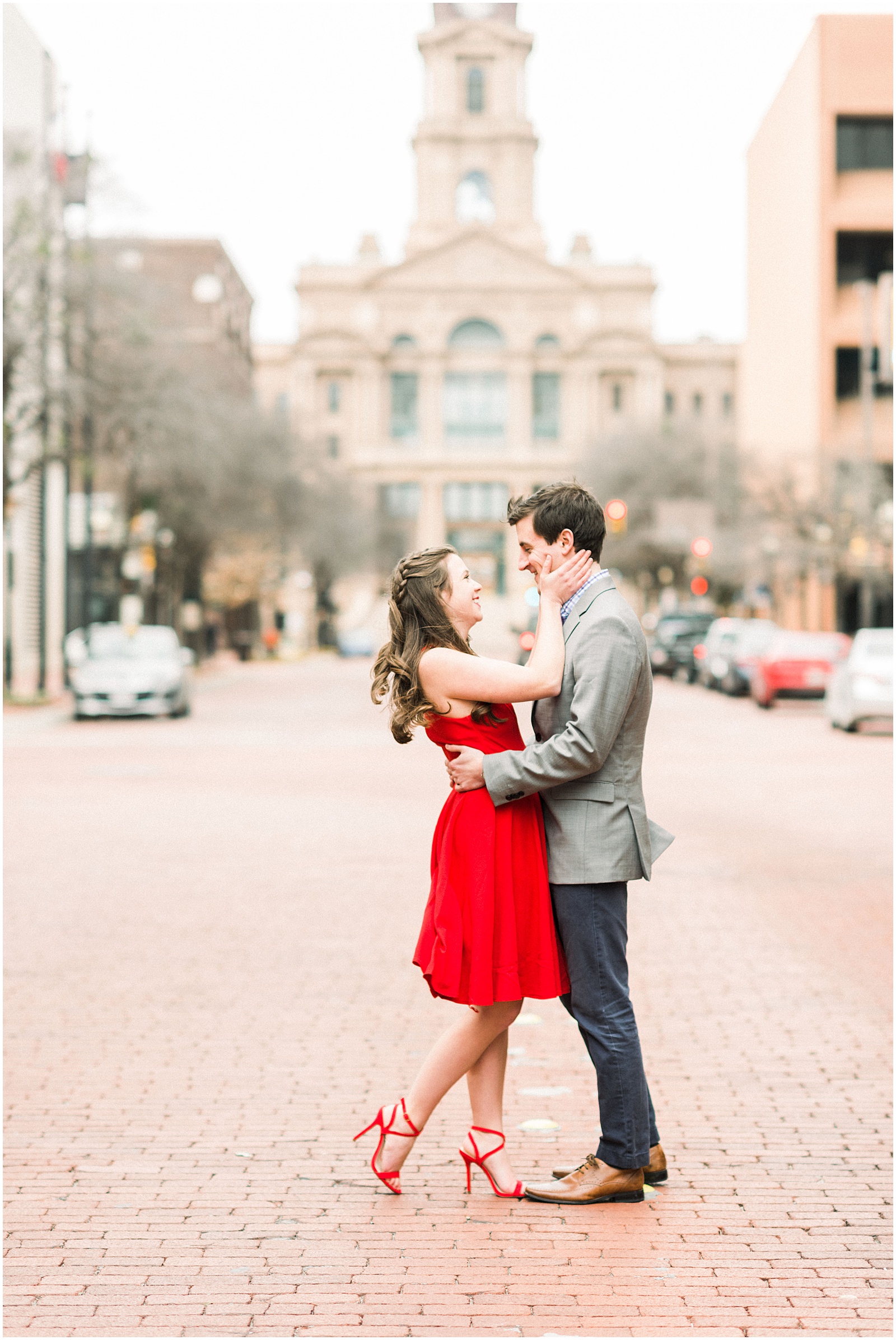 downtown fort worth engagement session