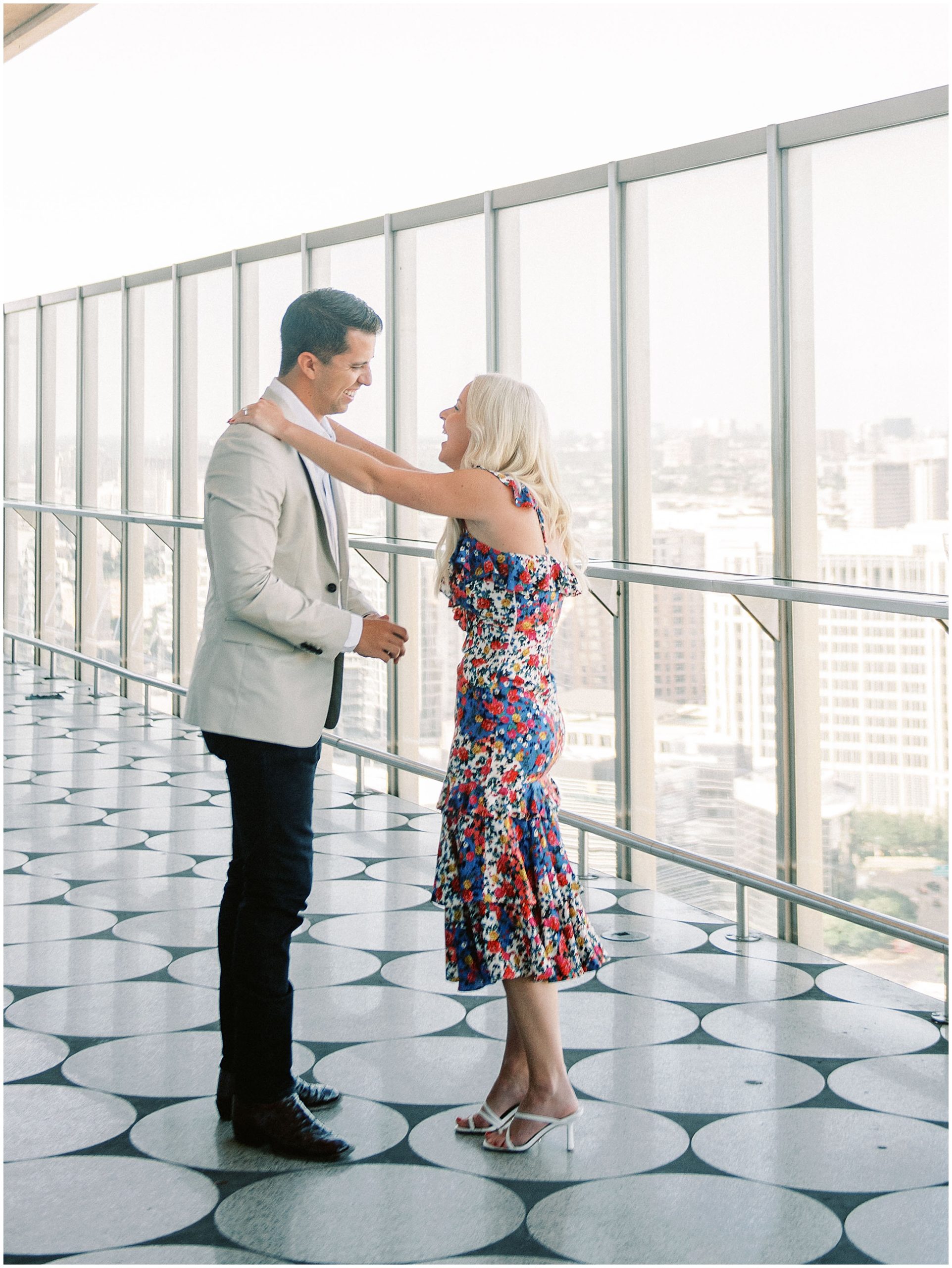 Engagement proposal at The W Hotel in Dallas