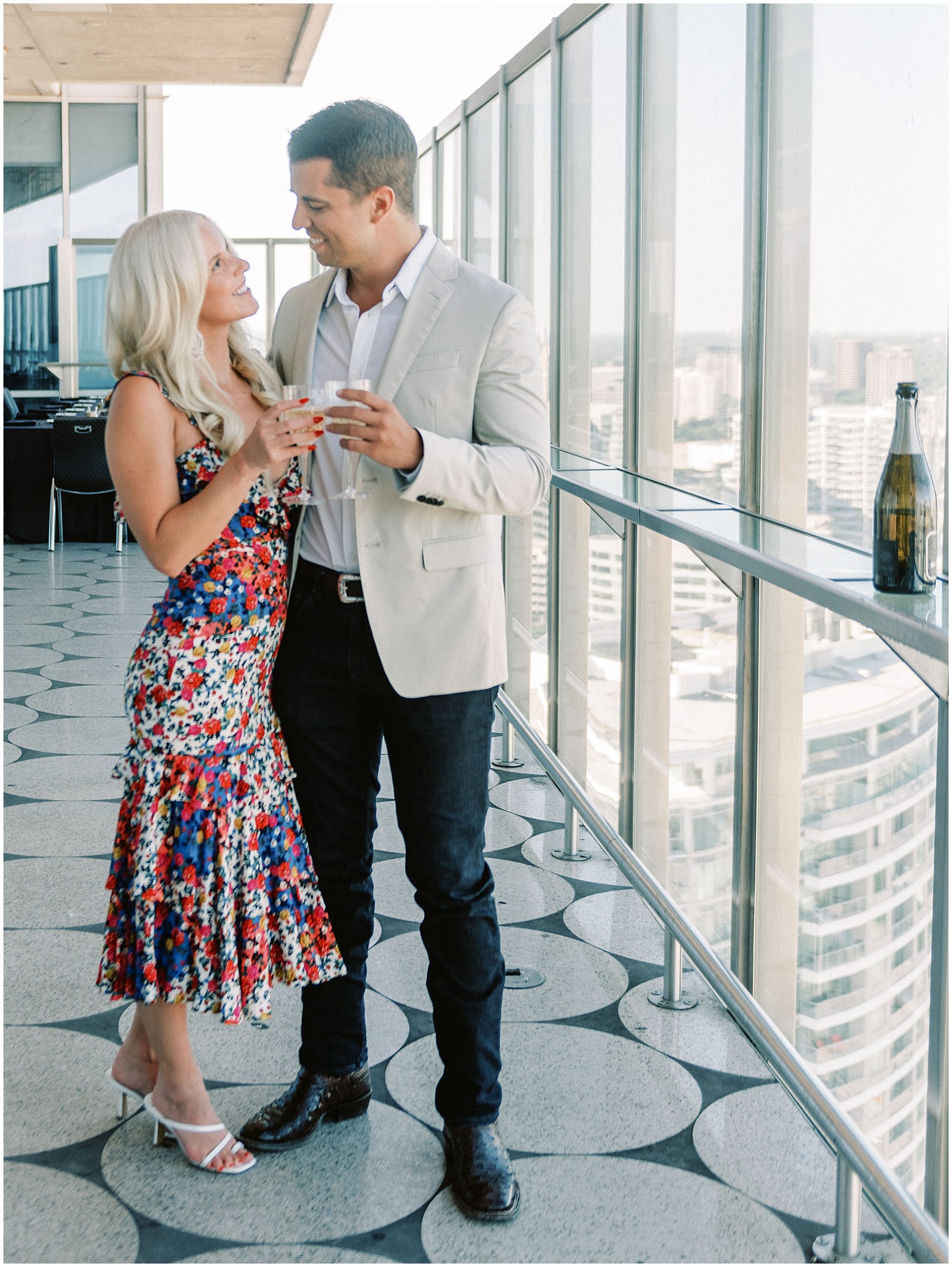 Engagement proposal at The W Hotel in Dallas